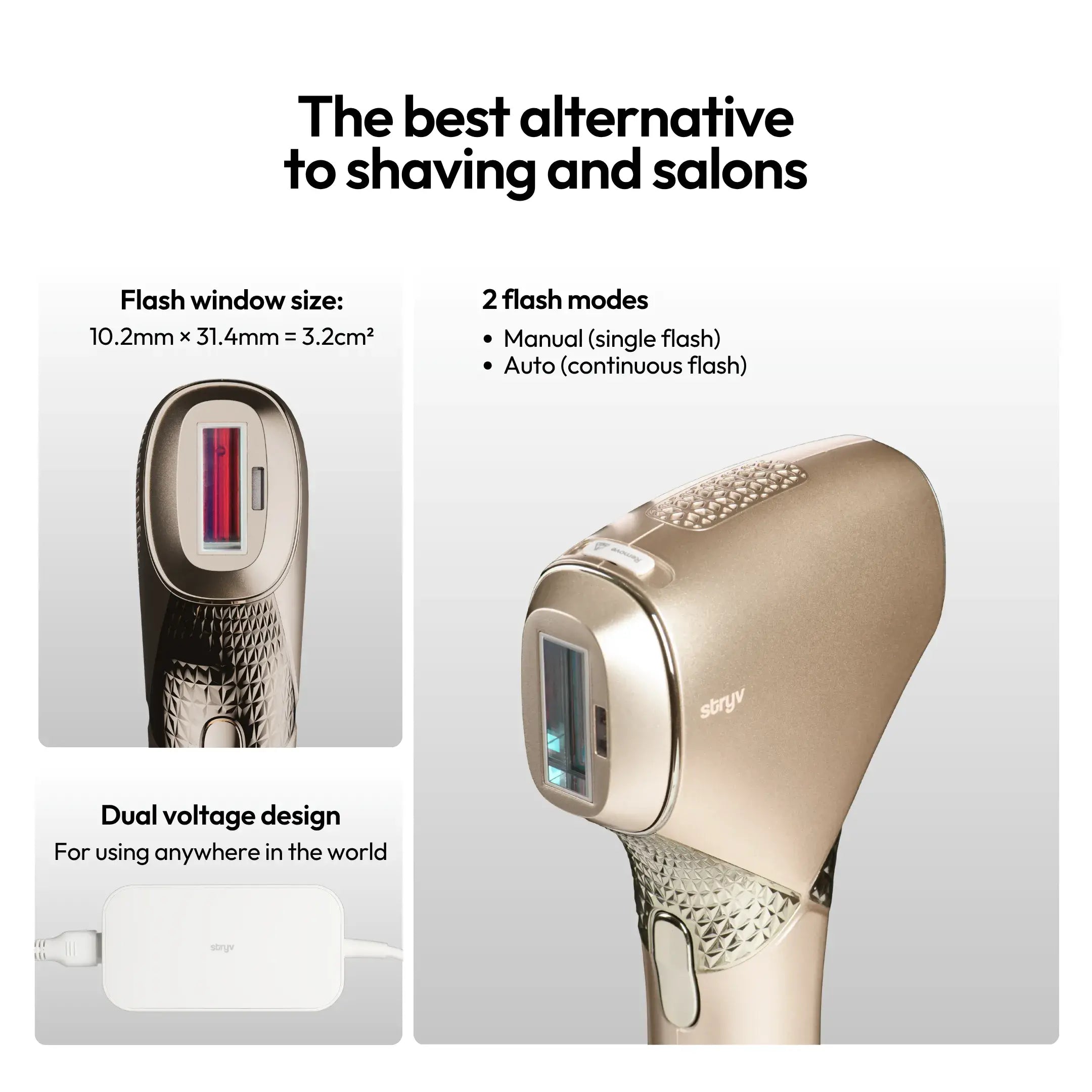 GlowUp IPL +$100 to get LuxShave