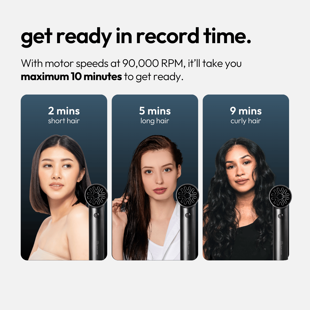 HU600 salon-grade professional hair dryer + FREE HairPods (intense repair)