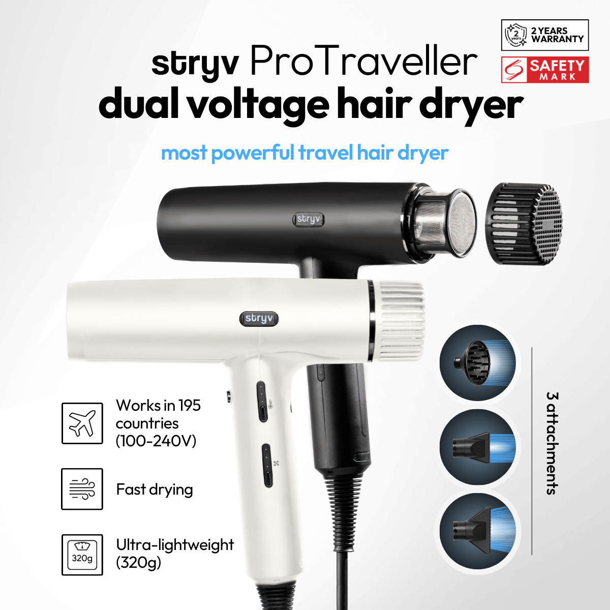 ProTraveller hair dryer V2