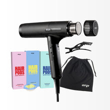 Load image into Gallery viewer, HU600 salon grade professional hair dryer + Hairpod x 3 Boxes + T-Rex Clip x 1 + Travel Bag x1
