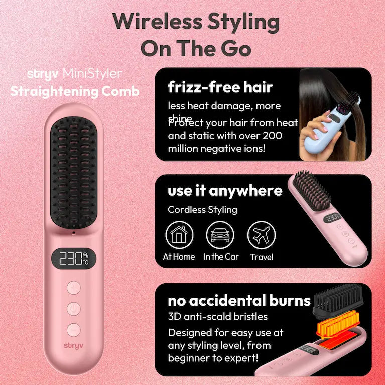 Pink Trio Bundle (Colour+ 2.0 + MiniStyler + MiniCurler)
